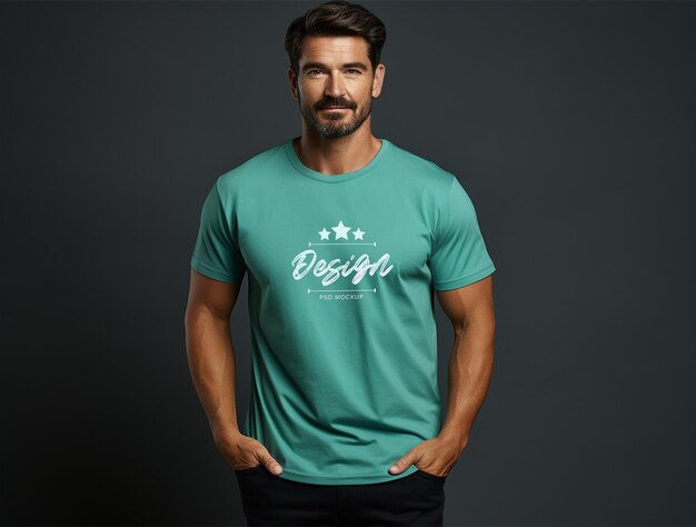 T shirt mockup design PSD template