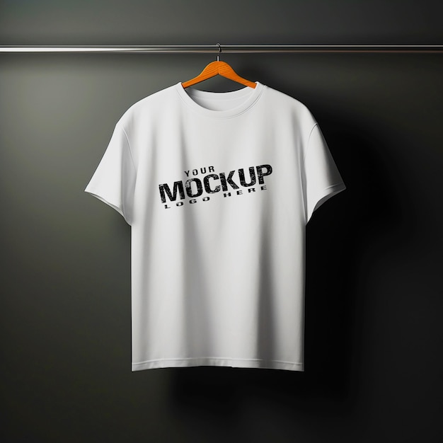 T shirt mockup logo template design for social media poster and banner