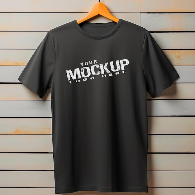 T shirt mockup logo template design for social media poster and banner