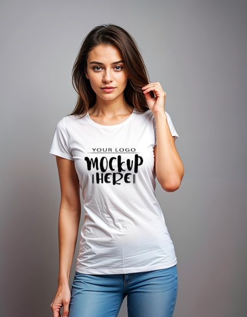 T shirt mockup template design for social media poster and banner