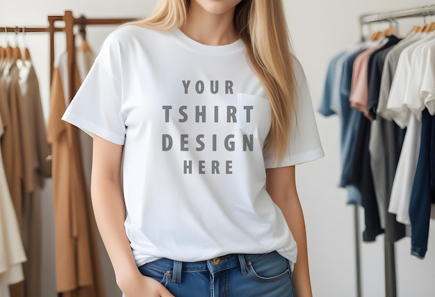 PSD t shirt mockup