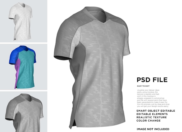 T-Shirt V-Neck Mockup