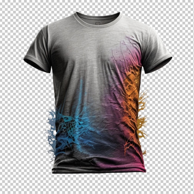 PSD t shirt with any shirtisolated on transparent background