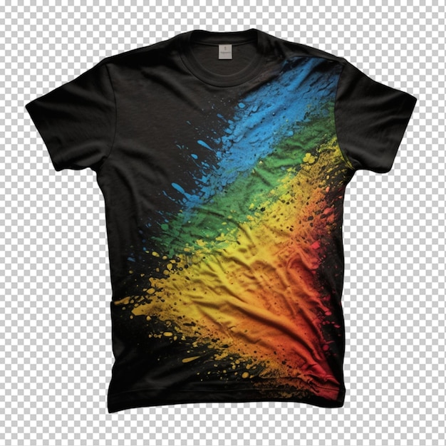 PSD t shirt with any shirtisolated on transparent background