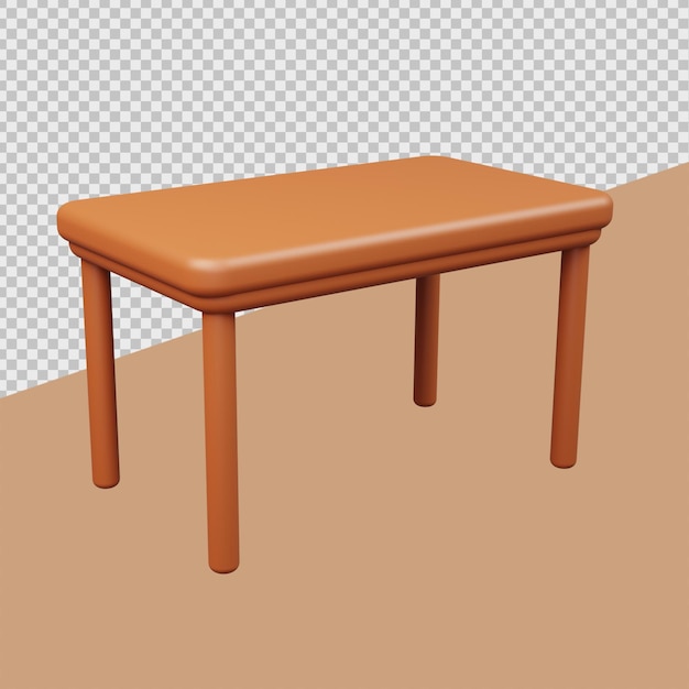 Table 3D Furniture Illustrations