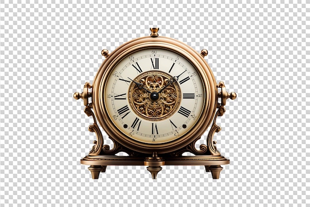 Table Clock isolated on transparent background