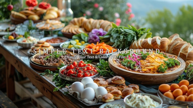 A Table Filled with Turkish Delicacies