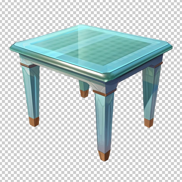 PSD table isolated on transparent background