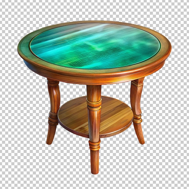 PSD table isolated on transparent background