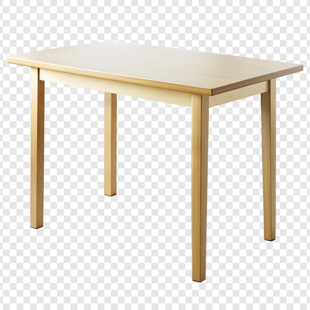 PSD table isolated on transparent background