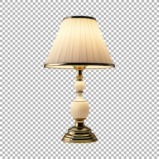 Table Lamp of Bedroom on Transparent Background Ai Generated