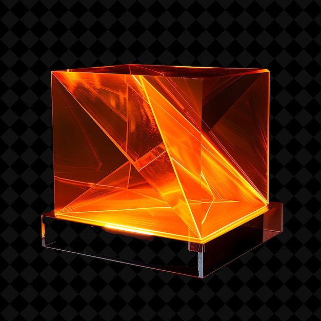 PSD table lamp with a geometric design made with acrylic lamp wi png y2k shape neon color decoration