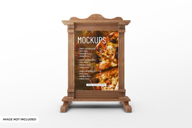 Table Menu Mockup Editable PSD Template