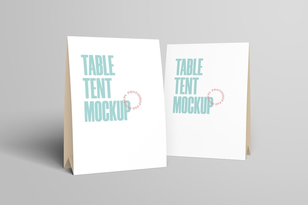 Table Tent Mockup