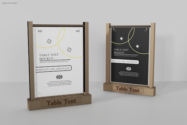 table tent mockup