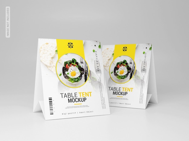 Table tent mockup