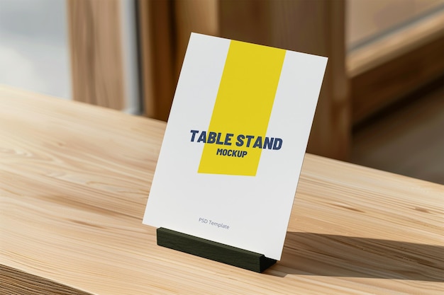 Table Tent Stand Mockup