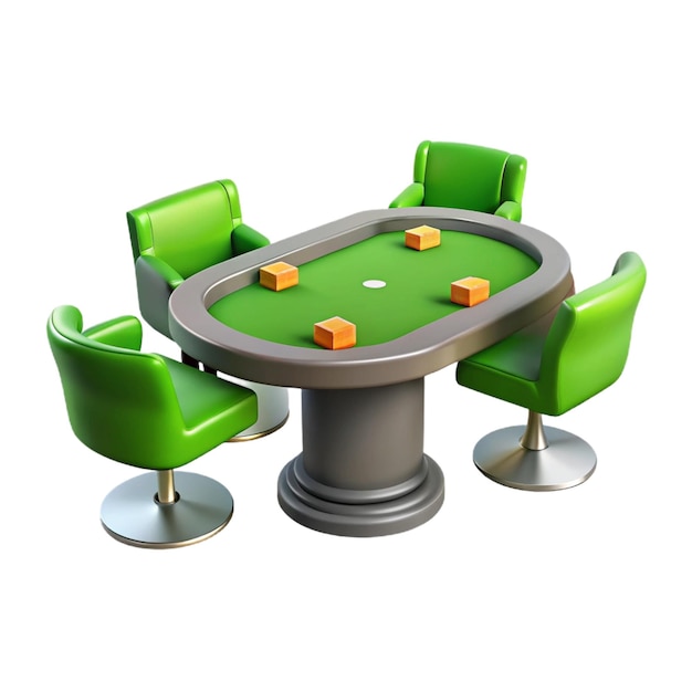 a table with a pool table and chairs with a table with a game table on it