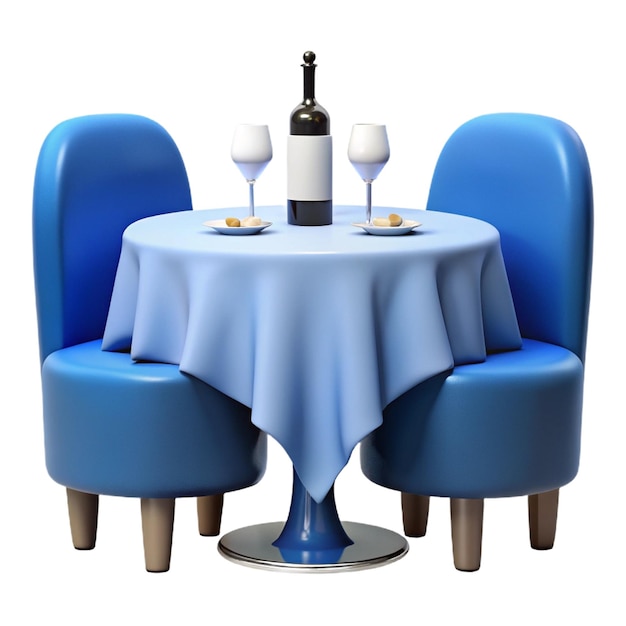 PSD a table with wine glasses and a table with wine glasses on it