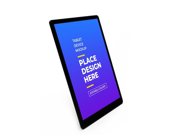 Tablet Device 3D Mockup Design