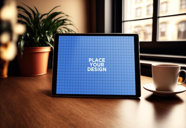 Tablet Display Mockup Template