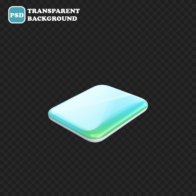 tablet icon isolated 3d render illustration