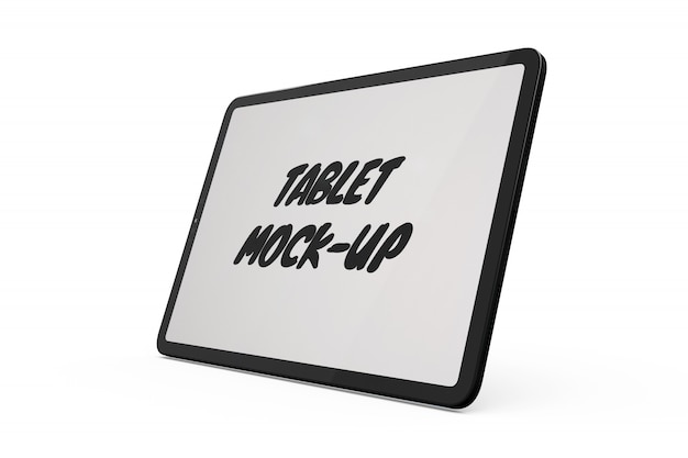 PSD tablet mock-up isolated