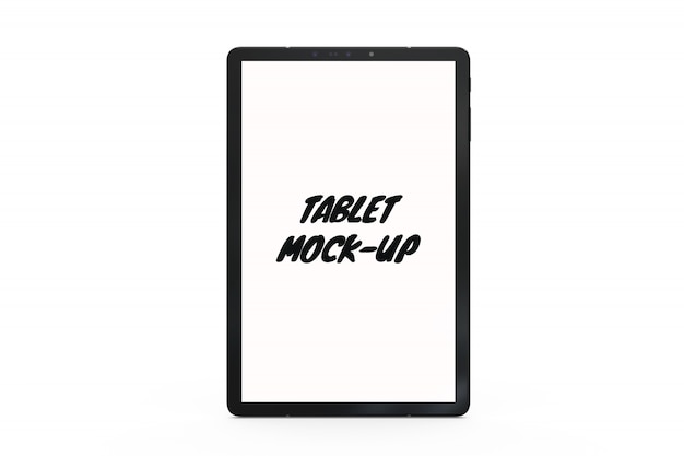 PSD tablet mock-up isolated