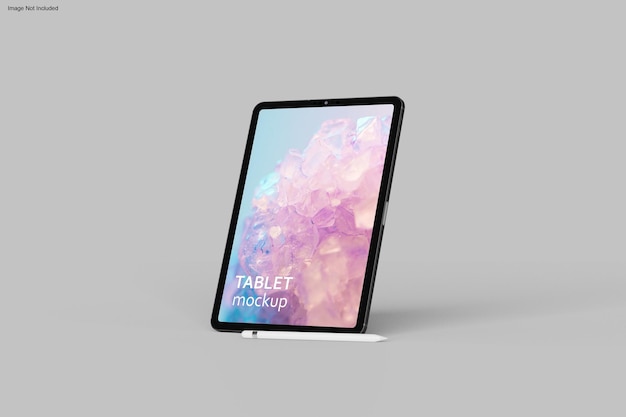 Tablet mockup design in 3d rendering