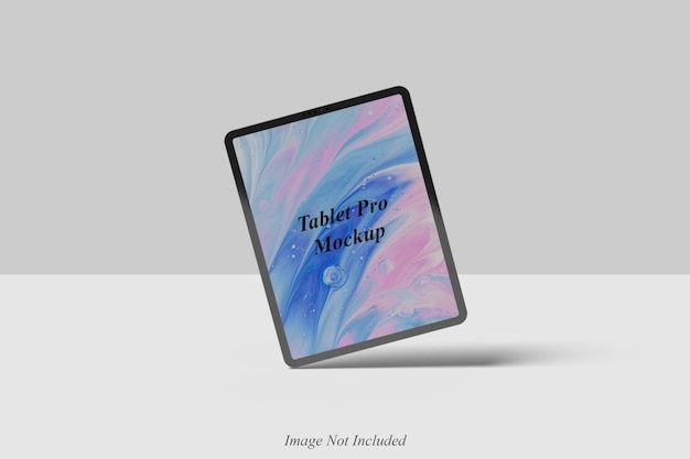 Tablet pro mockup design isolated