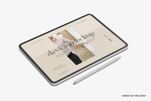 Tablet With Pen Mockups