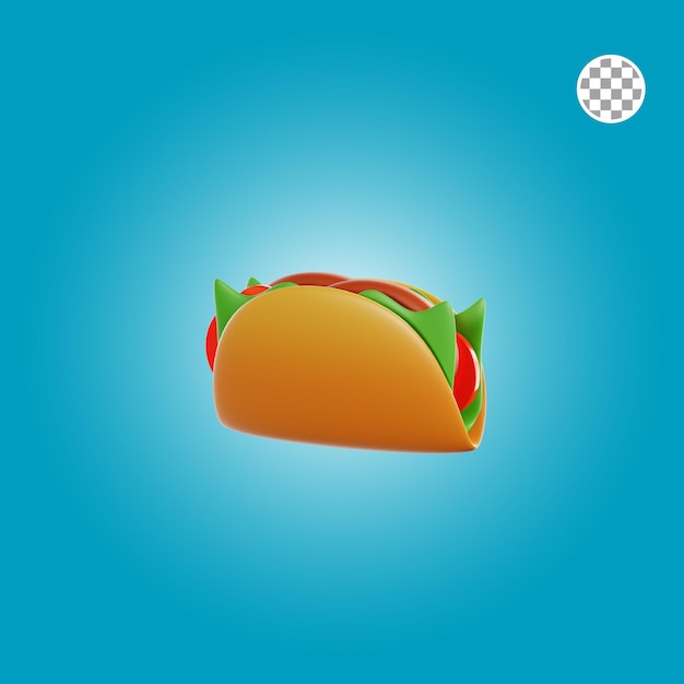 Taco 3d Illustration