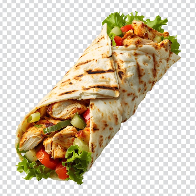 PSD a taco with a taco and vegetables on it