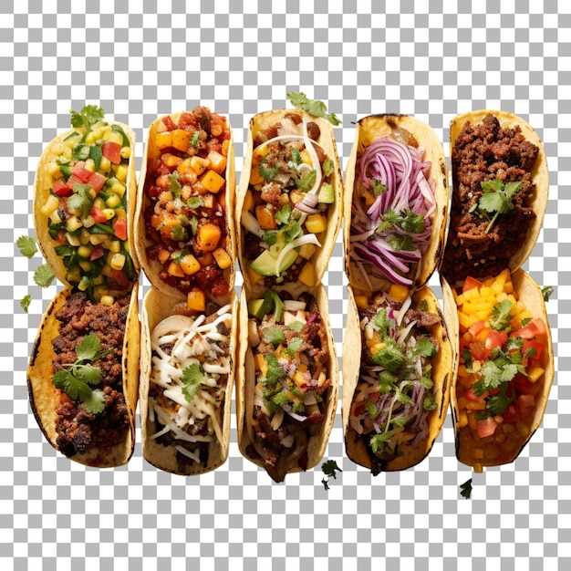 PSD tacos on transparent background