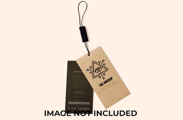 Tag Mockup Realistic Tag Mockup