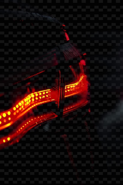 PSD tail light with steady glow cool radiant enhancing safety so png y2k neon light effect design