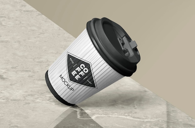 PSD take away coffee cup mock up disposable coffee cup mockups