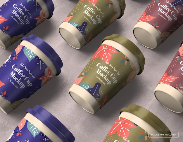 Take away coffee cup mockup