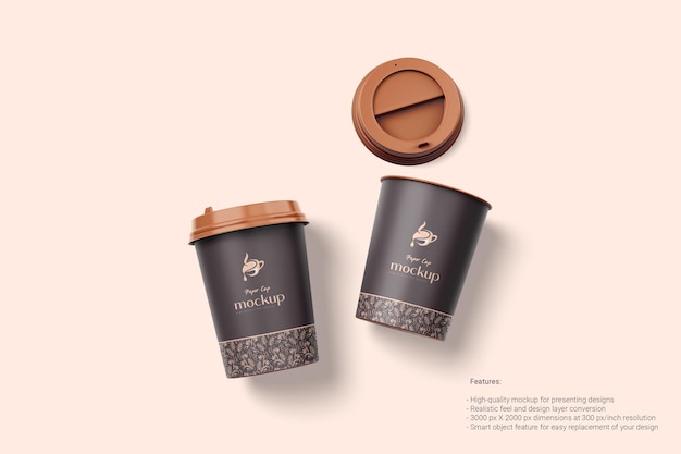 Take Away Paper Coffee Cup Branding Mockup