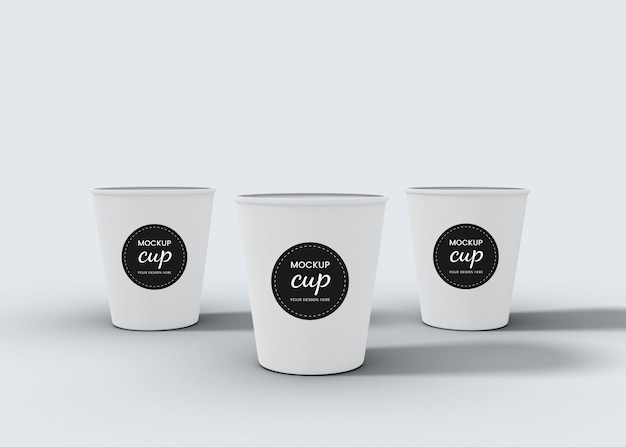 Take away paper coffee cup mockup