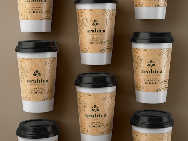 Take Away Paper Coffee Cup Mockup
