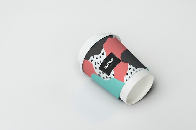 PSD takeaway coffee cup mockup design