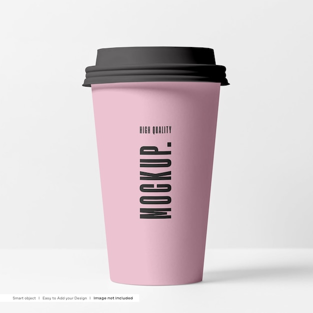 PSD takeaway coffee cup mockup