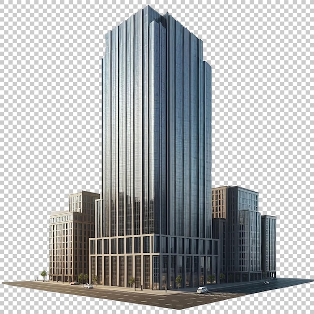 A tall building on a transparent background