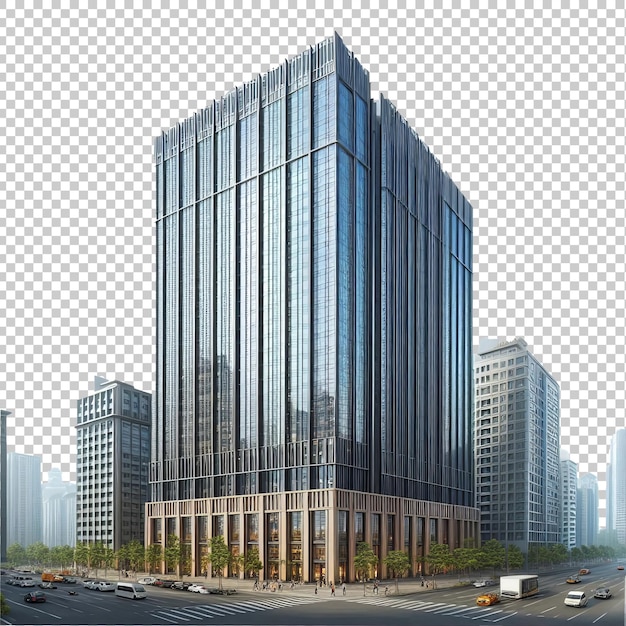 A tall building on a transparent background