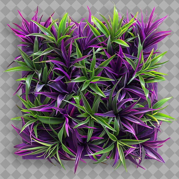 Tall Fescue Jester With Colorful Ceramic Tiles and Purple Mi PNG Green Texture Background