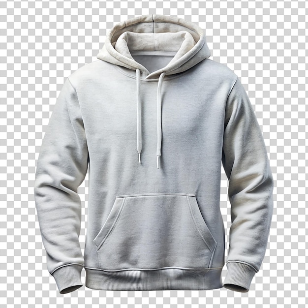 A tan hoodie with a hood on top of it on transparent background