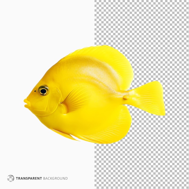 Tang fish isolated on transparent background