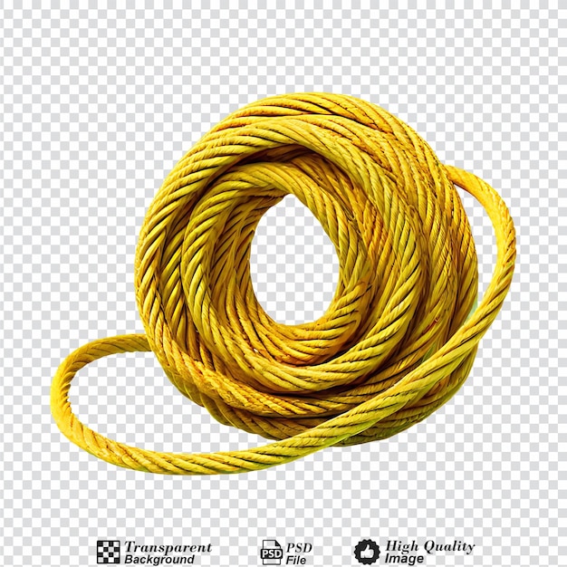 tangled rope isolated on transparent background