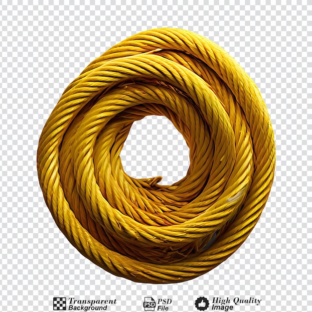 tangled rope isolated on transparent background